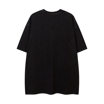 Fashion Cartoon Anime Loose Short Sleeve Men